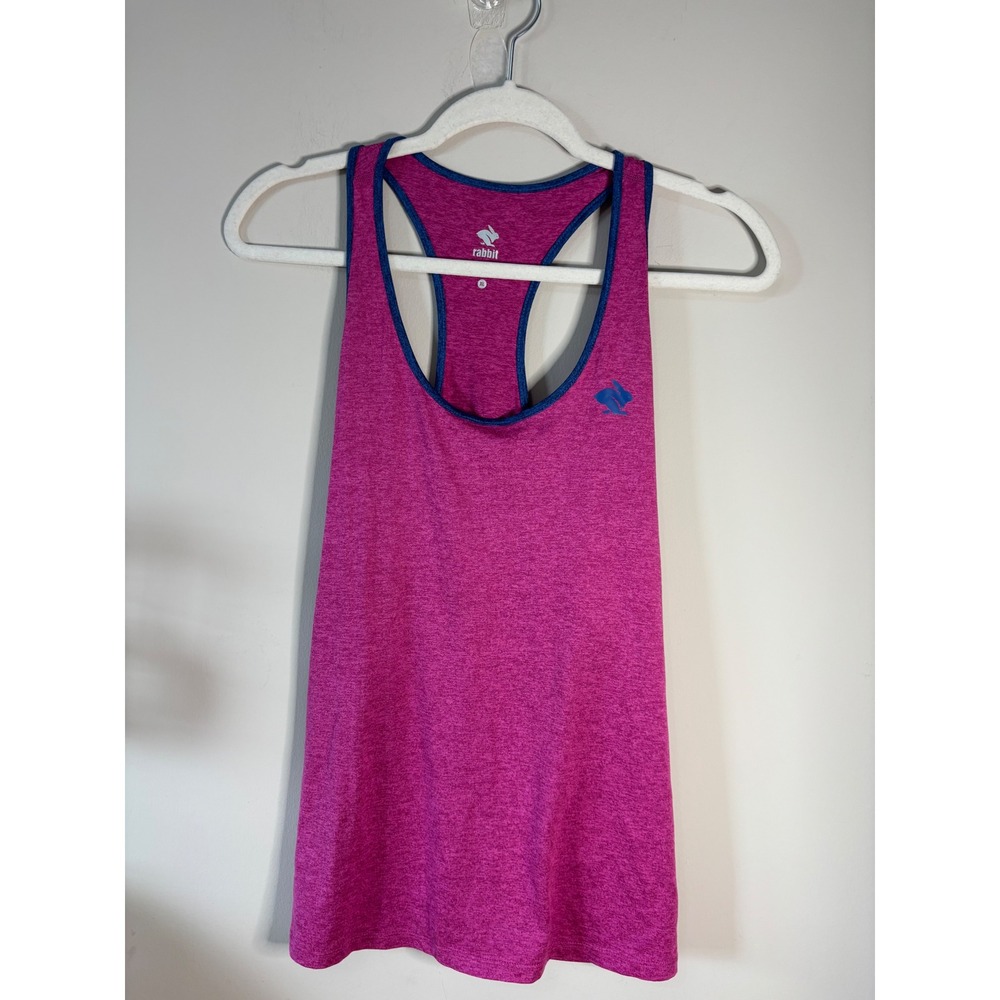 Rabbit EZ Tank Womens XL Pink Heathered Racerback Running Singlet Top RW197